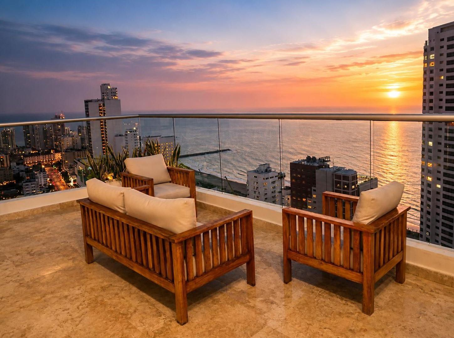 Luxury Duplex Bocagrande With Bay & Ocean Apartamento *