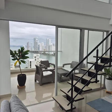 Luxury Duplex Bocagrande With Bay & Ocean Apartamento *