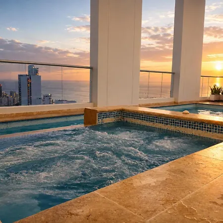 Luxury Duplex Bocagrande With Bay & Ocean Cartagena